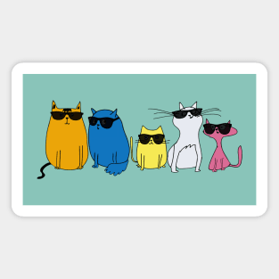 Cool Cats with Sunglasses Magnet